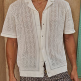 Luxe Crochet Meridian Short Sleeve Shirt