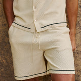 Bottega Tile Cotton Short (Cream/Green)