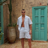 Venice Cotton Short (Green/White)