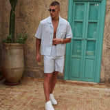 Venice Cotton Short (Green/White)
