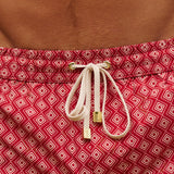 The Benjamins Retro Swim Shorts (Red Meridian)