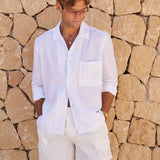Cabo Linen Shirt (White)