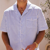 Venice Cotton Shirt (Blue/White)