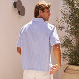 Venice Cotton Shirt (Blue/White)