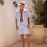 Venice Cotton Shirt (Blue/White)