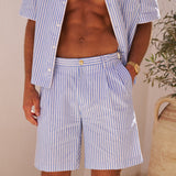 Venice Cotton Short (Blue/White)