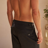 Pinnacle Tailored Black Swim Shorts with Black Hardware LIMITED EDITION