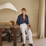Cabo Linen Pant (White)