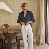 Cabo Linen Pant (White)