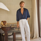 Cabo Linen Pant (White)
