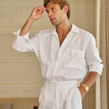 Cabo Linen Shirt (White)