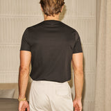 Luxe Mercerised Cotton Tee (Black)
