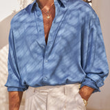 Flow Satin Shirt (Sky Blue)