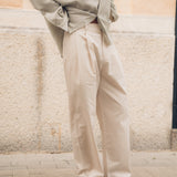 Tailored Loose Pant (Cream)