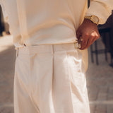 Tailored Loose Pant (Cream)