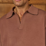 Manolita Short Sleeve Knit (Dark Sand)