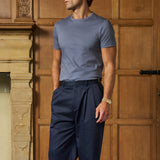 Luxe Mercerised Cotton Tee (Slate)