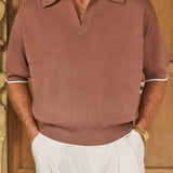 Manolita Short Sleeve Knit (Dark Sand)