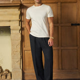 Luxe Mercerised Cotton Tee (Vanilla)