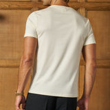 Luxe Mercerised Cotton Tee (Vanilla)