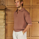 Manolita Short Sleeve Knit (Dark Sand)